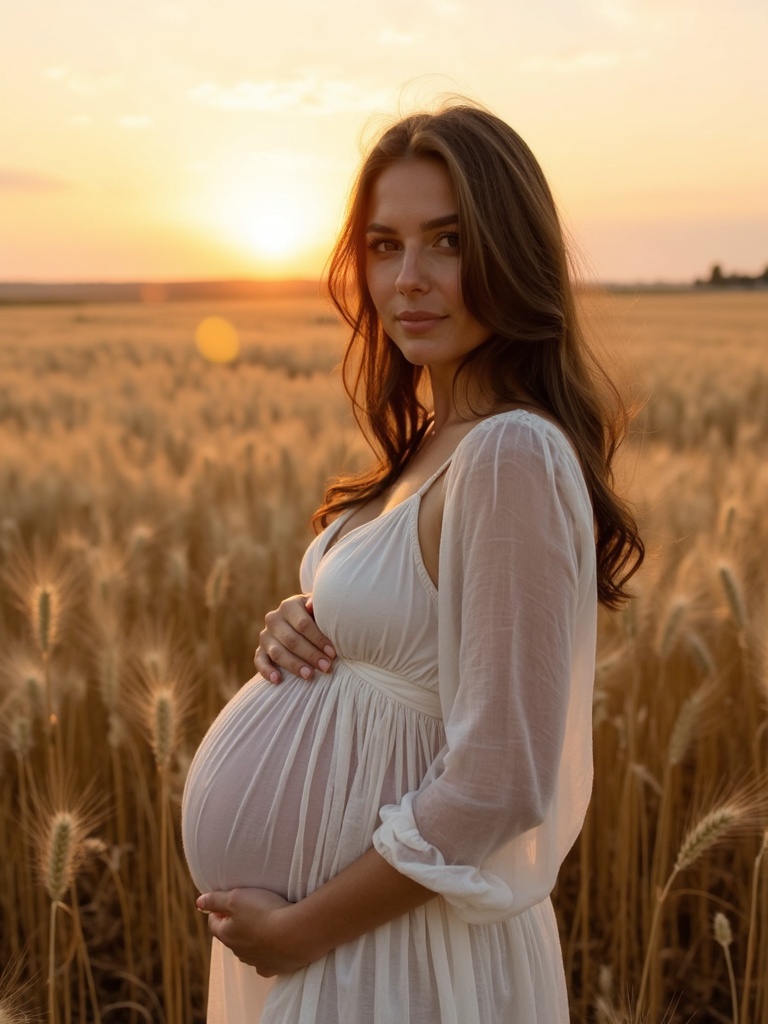 Przykład profesjonalnego zdjęcia ciążowego