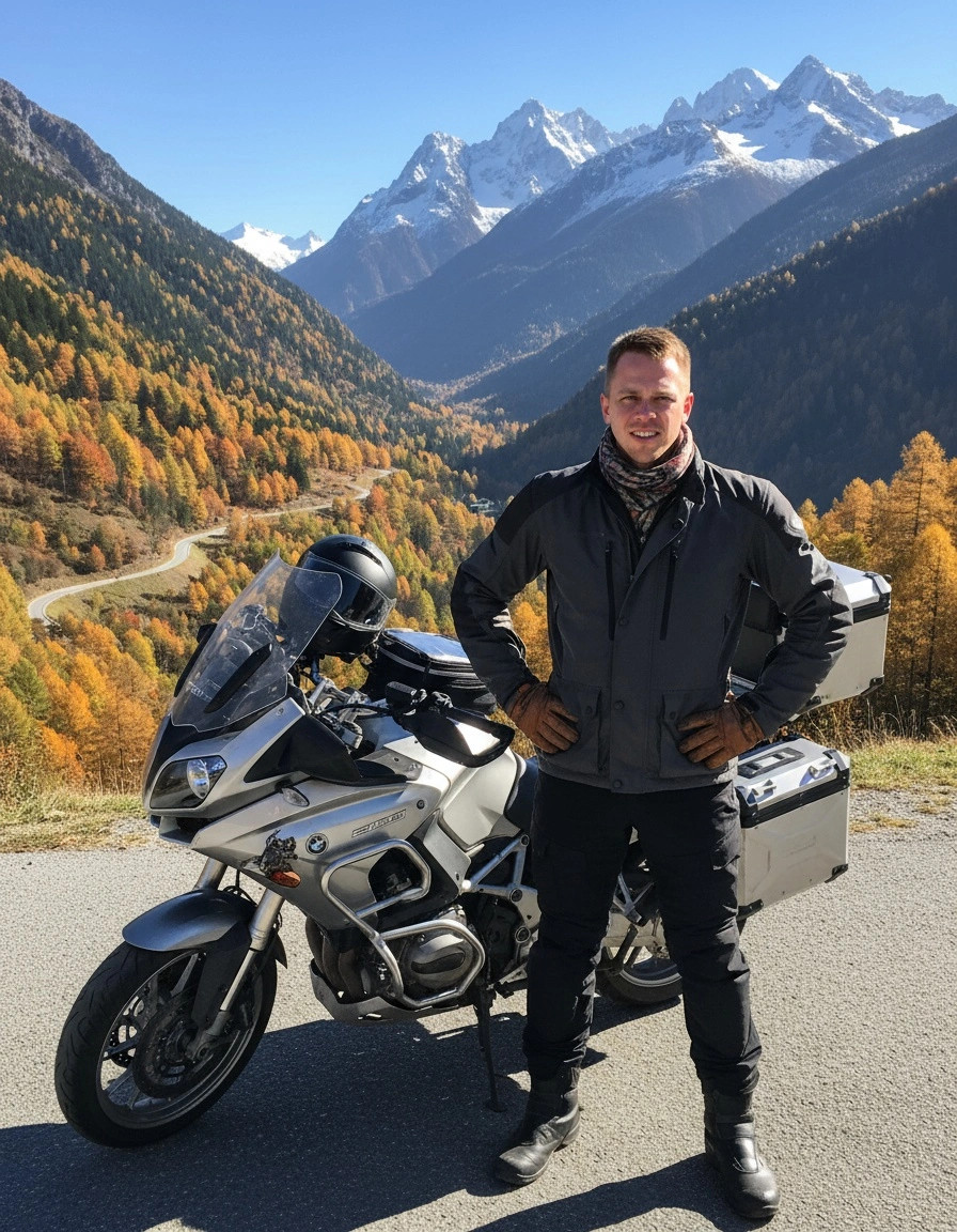 Przykład profesjonalnego zdjęcia motocyklowego