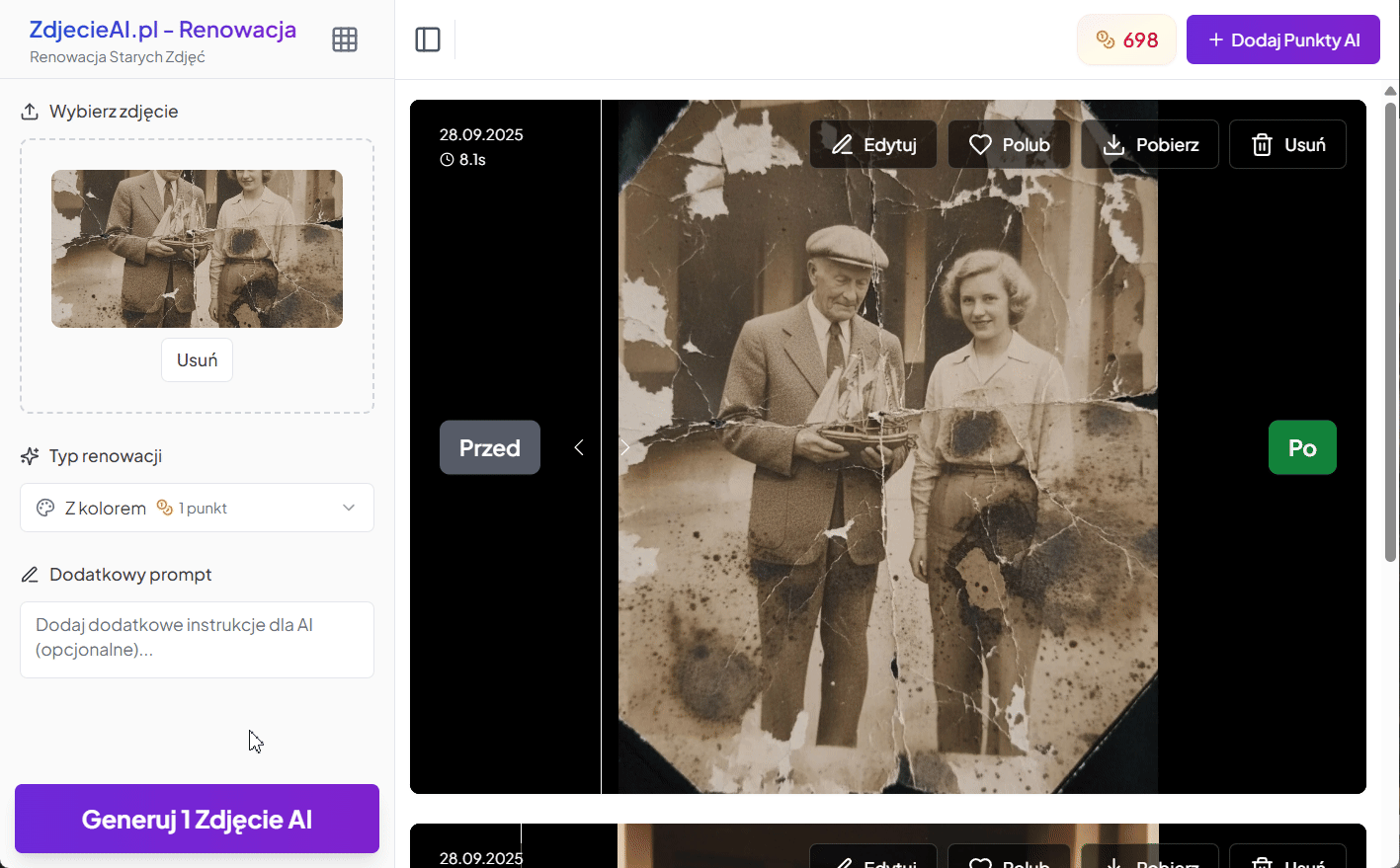 Koloryzacja czarno-białego zdjęcia